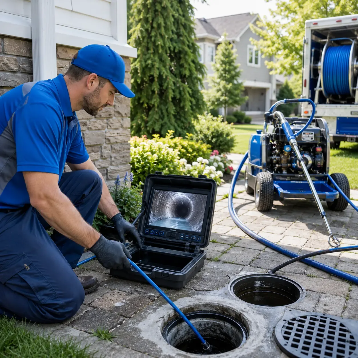 Outdoor drain cleaning professionals serving Massapequa, NY