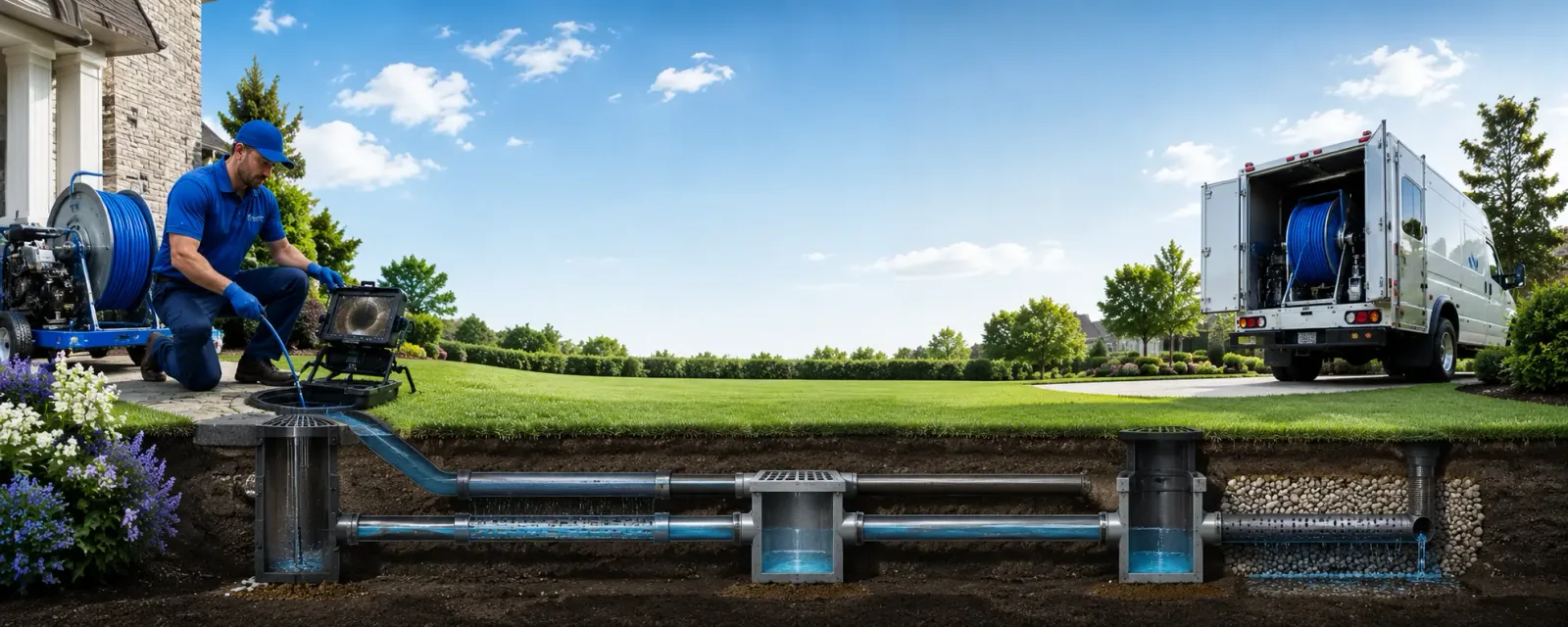 Outdoor drain cleaning information for Massapequa, NY